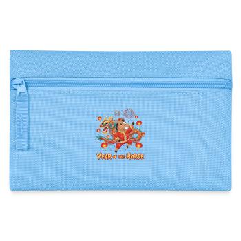 Year of the Horse 2026 – Chinese New Year for K - Pencil Case - light blue - Front