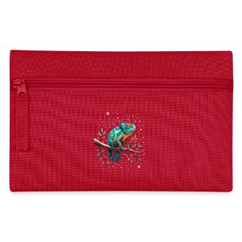 Chameleon on branch Sternenwald - Pencil Case - red - Front