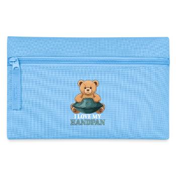 Ours en peluche Handpan - Trousse - bleu clair - Devant