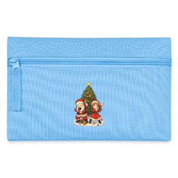 Weihnachts Dab, Santa Squad, Fun Xmas - Federtasche - Hellblau - Vorne