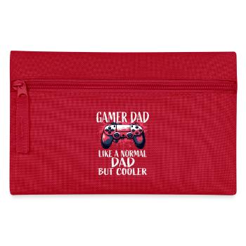 Papa gamer – Plus cool que d’habitude - Trousse - rouge - Devant