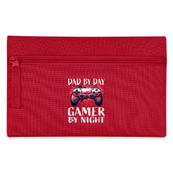 Gamer Dad Day Night Controller - Pencil Case - red - Front