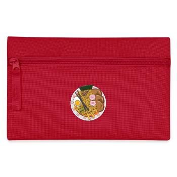 Lustige Ramen-Nudeln, japanisches Essen, Koch-Geschenk - Federtasche - Rot - Vorne