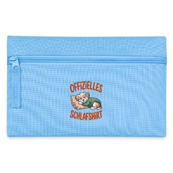 Official Sleep Shirt Cute Puppy Dog - Pencil Case - light blue - Front