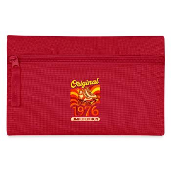 Original 1976 Limited Edition Retro Rollschuh - Federtasche - Rot - Vorne