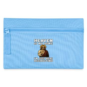 Uncle Jesus Recruiting - Heaven is my Home - Pencil Case - light blue - Front