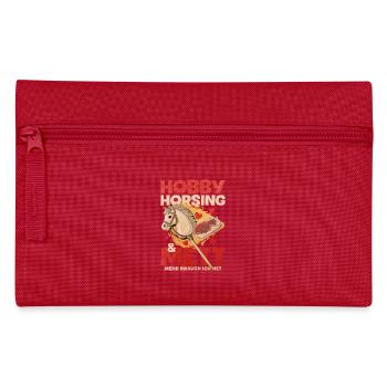 47 Hobby Horsing Mett Mehr Brauch Ich Net - Federtasche - Rot - Vorne