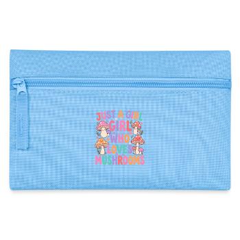 Just a girl who loves mushrooms - Pencil Case - light blue - Front