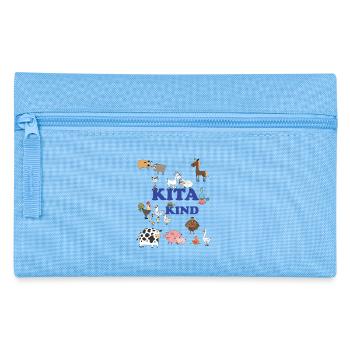 Kita Child Animal Lovers Colorful Wildlife - Pencil Case - light blue - Front