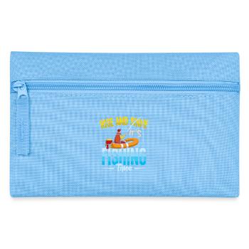 Angler Fisherman Petri Disciple Saying Fishing Funny - Pencil Case - light blue - Front
