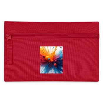 Abstract Color Explosion - Pencil Case - red - Front