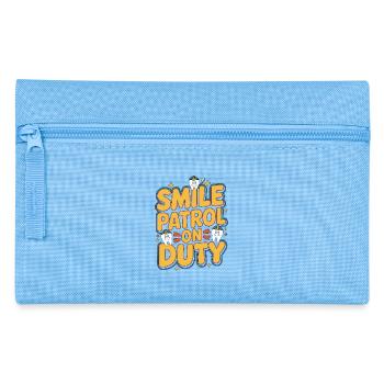 Pediatric Dentist Smile Patrol On Duty Dentistry - Pencil Case - light blue - Front
