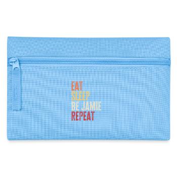 Iss, schlaf, sei Jamie, wiederhole Retro-Name - Federtasche - Hellblau - Vorne