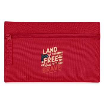 Land of the Free - USA Vintage Flag - Pencil Case - red - Front