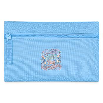 Pharmacien hospitalier Petite pilule Sécurité des médicaments - Trousse - bleu clair - Devant