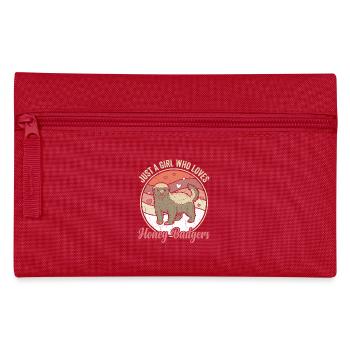 Just a Girl Who Loves Honey Badgers - Pencil Case - red - Front