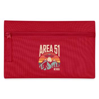 Area 51 Nevada UFO Retro Design - Pencil Case - red - Front