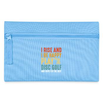 Disc Golf Geschenke Discgolf - Federtasche - Hellblau - Vorne