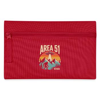 Area 51 Nevada UFO Retro Design - Pencil Case - red - Front