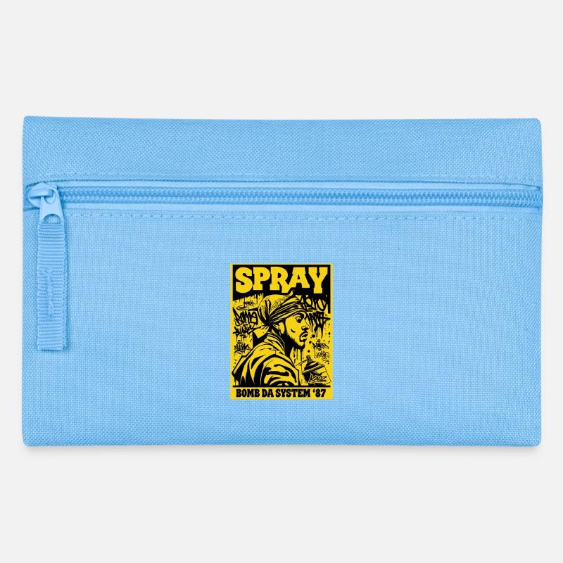 Spray Bomb Da System 87 - Pencil Case - light blue