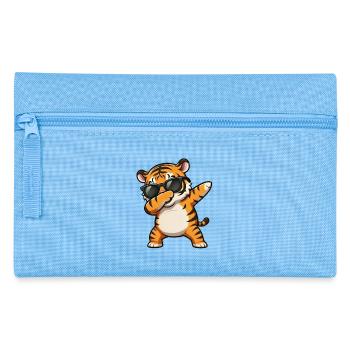 Dabbing Tiger - Pencil Case - light blue - Front