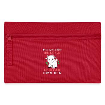 Goat Love Tale - Pencil Case - red - Front