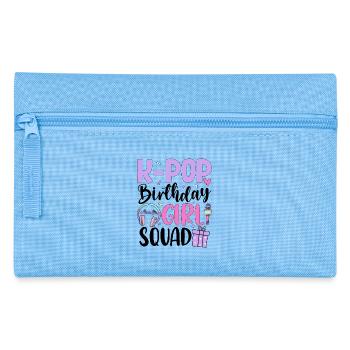 K Pop Birthday Girl Squad - Federtasche - Hellblau - Vorne