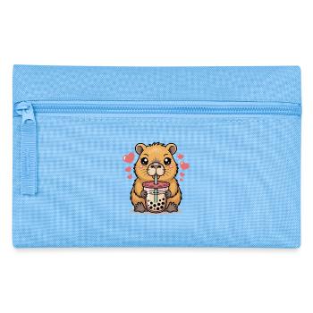 Chemise au thé bulle capybara Kawaii - Trousse - bleu clair - Devant