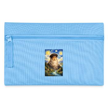 Léonard de Vinci, Nuit étoilée - Trousse - bleu clair - Devant