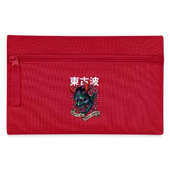 Hannya-Yōkai Dämon Oni - Federtasche - Rot - Vorne