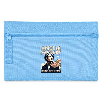 Amelia Earhart – Bring Her Home - Pencil Case - light blue - Front