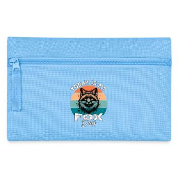 Red Fox Fox Fox - Pencil Case - light blue - Front