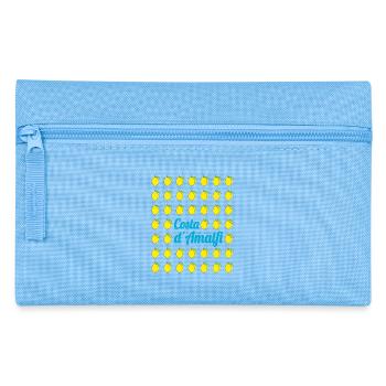 Costa d'Amalfi Italien Amalfiküste Zitronen Design - Federtasche - Hellblau - Vorne