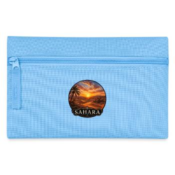 Vacances vintage dans les dunes de sable du désert du Sahara en Afrique du Nord - Trousse - bleu clair - Devant