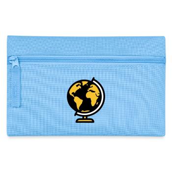Globus Weltkugel Erde Schule - Federtasche - Hellblau - Vorne
