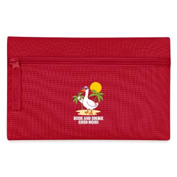 Duck and Drink Good Mood - Pencil Case - red - Front