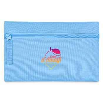 Costa d'Amalfi und Zitrone Italien Vintage Design - Federtasche - Hellblau - Vorne