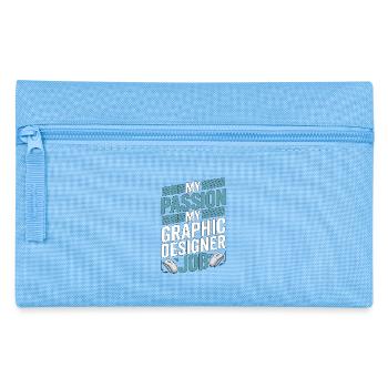 Graphic Designer My Passion My Visual Designer - Pencil Case - light blue - Front