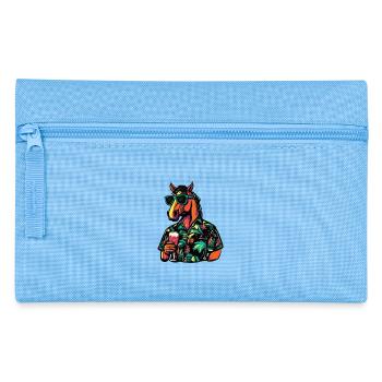 Pferd Comic Sommer - Federtasche - Hellblau - Vorne