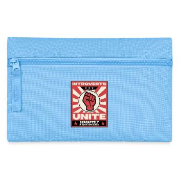 Introverts unite - Pencil Case - light blue - Front