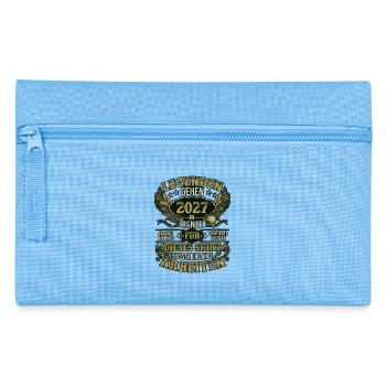 Rente 2027 Legende Ruhestand Retro Geschenk - Federtasche - Hellblau - Vorne