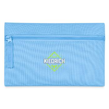 Kiedrich am Rhein Retro Reben Deutschland Souvenir - Federtasche - Hellblau - Vorne