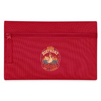 Silly Birthday Goose on the Loose - Pencil Case - red - Front