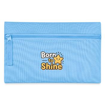 Born to Shine – Strahlender Stern - Pencil Case - light blue - Front