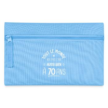 70 ans anniversaire 70 ans Cadeau 70 ans - Trousse - bleu clair - Devant