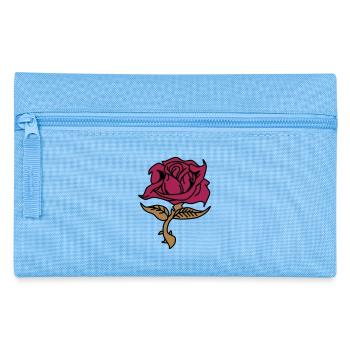 Rose (fleur) - Trousse - bleu clair - Devant