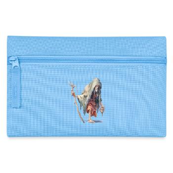 Creepy Forest Mage – Dark Fantasy Wizard - Pencil Case - light blue - Front