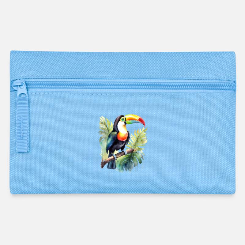 Aquarelle de Toucan - Trousse - bleu clair
