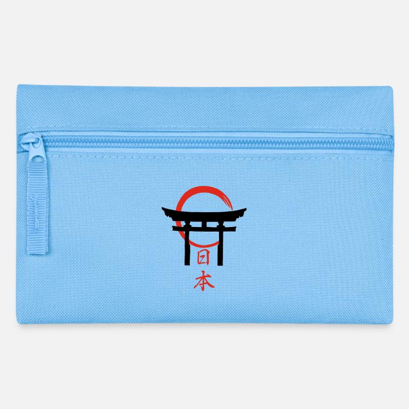 Porte Torii (noir) - Trousse - bleu clair