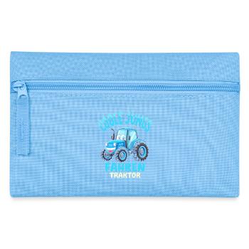 Coole Jungs fahren Traktor Trecker Junge - Federtasche - Hellblau - Vorne
